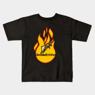 Chocolate Hipster Dragon Kids T-Shirt